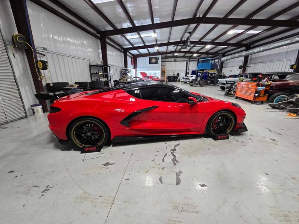 Classic 5 spoke custom wheels for Corvette C8 with different color options like chrome, white, black, bronze-RVRN Wheels-Custom Forged 2-Piece Rims Series