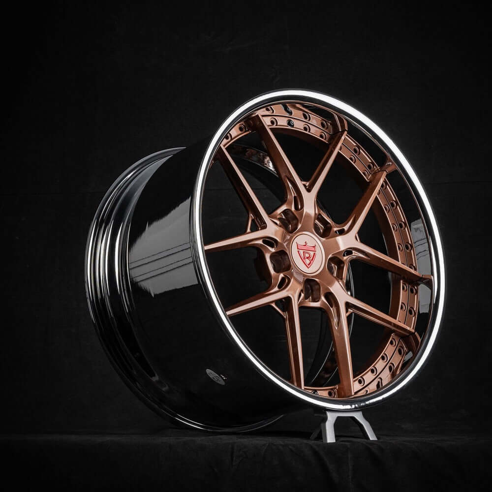 Chrome deep dish rims for Corvette C7 Grand Sport, custom made to order for any vehicle-RVRN Wheels-RV-DR08 Forged 2-Piece Wheels Series 