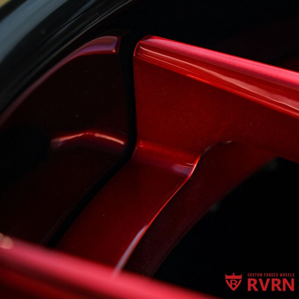 Dragon Blood Red Mist finish on forged Corvette C7 Z06 wheels