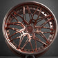 Corvette C7 ZR1 Custom Forged Wheels, Super concave with rose gold color style, custom built per order