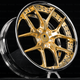 Polished Frozen Gold Spoke / Chrome Barrel