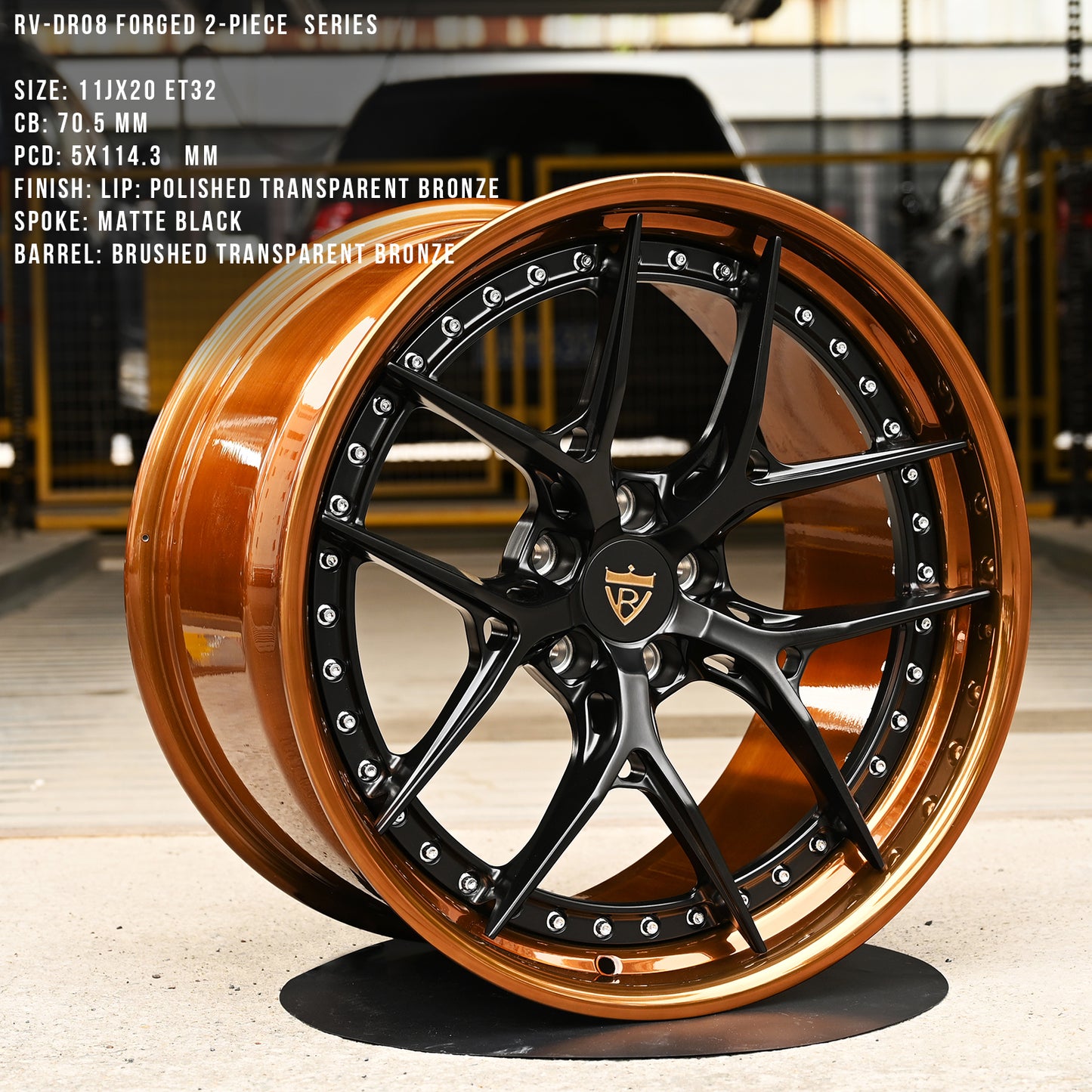 RV-DR08 Step Lip Series | Custom Forged 2-Piece Wheels