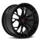 black custom wheels for Corvette C7 Z06with OEM specs 19x10/20x12, RVRN custom forged 2-piece series RV-DR16