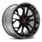 Corvette c7 z06 forged wheels with chrome and black, 19x10/20x12 OEM specs, RVRN custom forged 2-piece wheels series