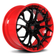 Gloss Black Spoke/Red Barrel