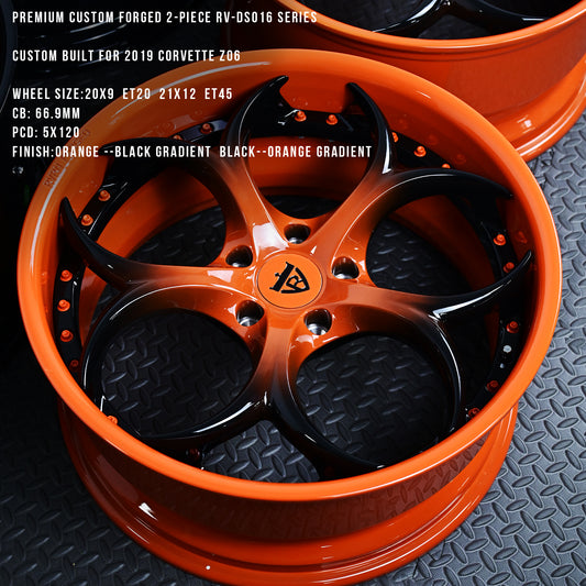 Premium 2-piece RV-DS016 Custom Forged Wheel R-10K Series