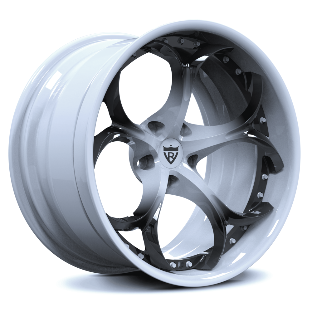 Custom Corvette C7 Rims with chrome, black, rapid blue etc, customize your own wheels for your Corvette C1-C8 with RVRN Custom forged 2-piece RV-DS016 Wheels