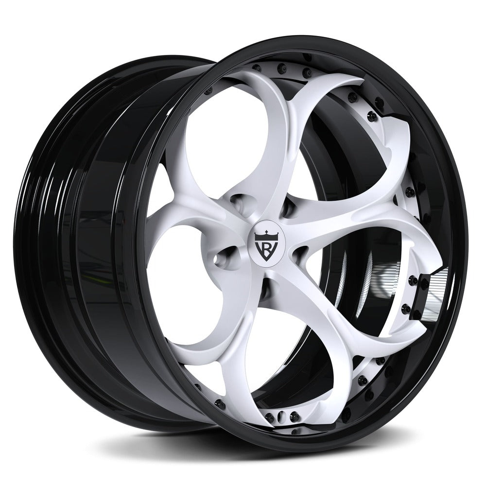 Custom Corvette C7 Rims with chrome, black, rapid blue etc, customize your own wheels for your Corvette C1-C8 with RVRN Custom forged 2-piece RV-DS016 Wheels