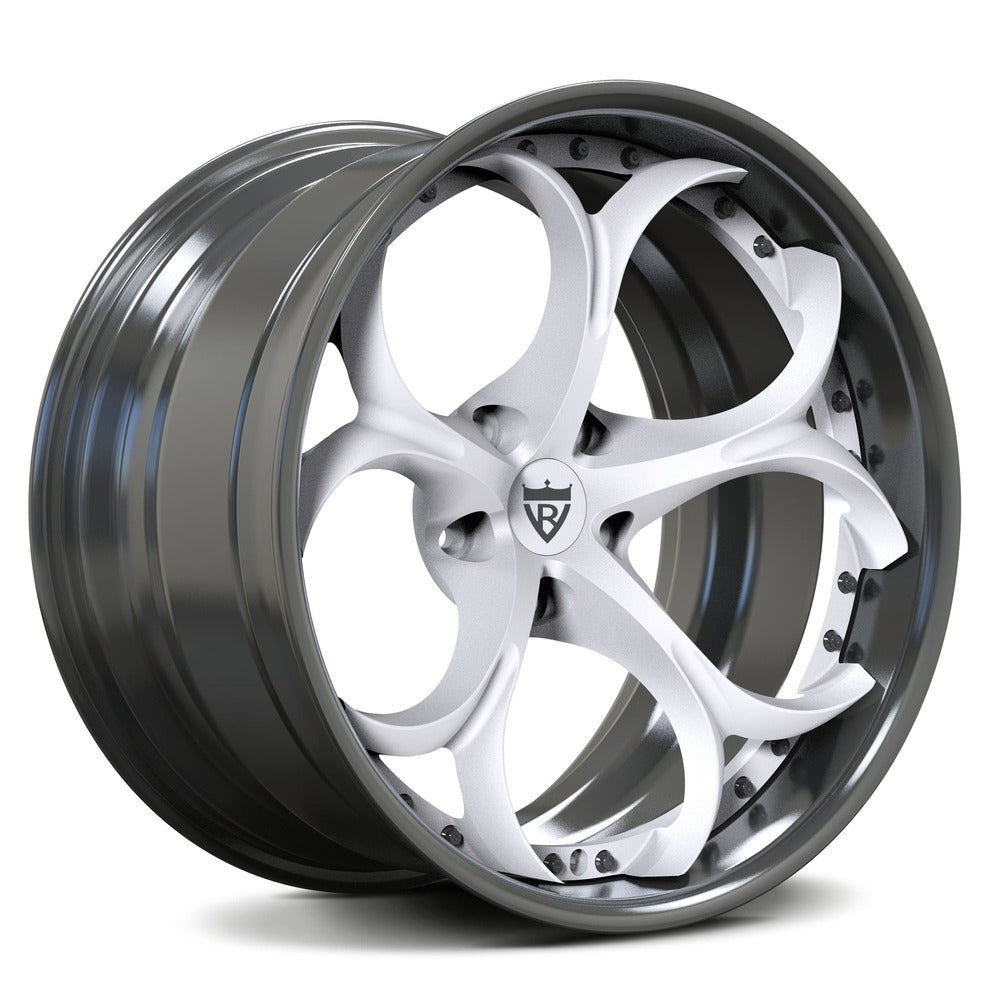 Custom Corvette C7 Rims with chrome, black, rapid blue etc, customize your own wheels for your Corvette C1-C8 with RVRN Custom forged 2-piece RV-DS016 Wheels