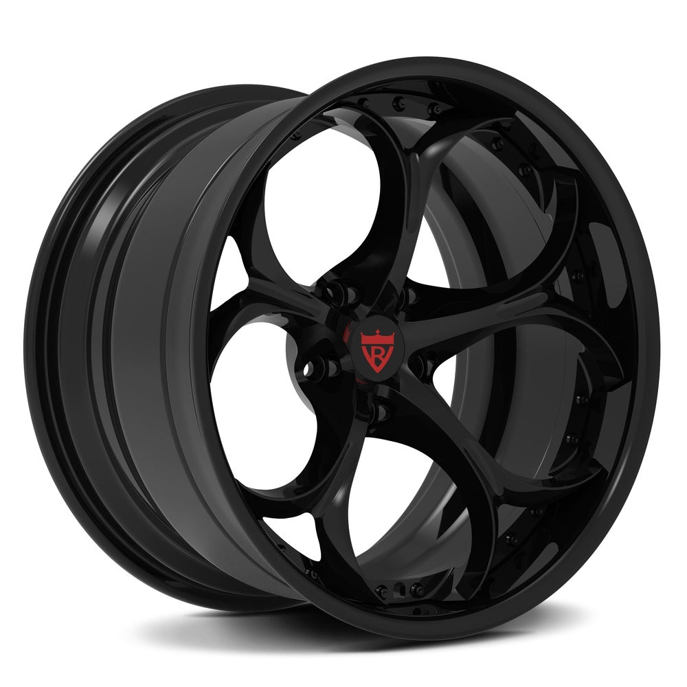 Custom Corvette C7 Rims with chrome, black, rapid blue etc, customize your own wheels for your Corvette C1-C8 with RVRN Custom forged 2-piece RV-DS016 Wheels