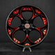 Color-Matched Red Mist Fade To Gloss Black Spoke/Gloss Black Barrel