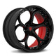 Gloss Black Spoke / Red Inner Barrel / Gloss Black Outer Barrel / Chrome Screws