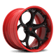 Gloss Black Spoke / Red Barrel / Chrome Screws