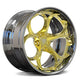 Polished Fronzen Gold Spoke / Polished Barrel / Chrome Gold Screws