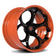 Gloss Black Spoke / Orange Barrel / Chrome Screws