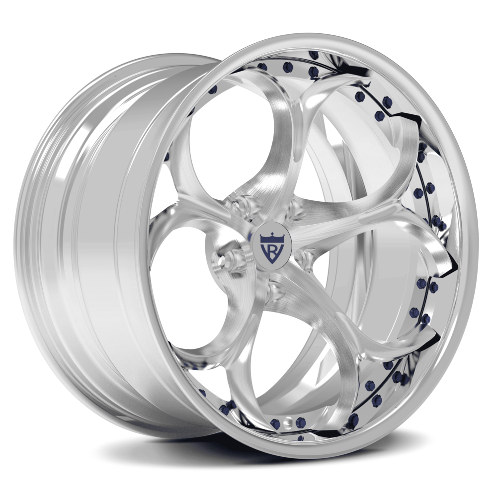 Custom Corvette C7 Rims with chrome, black, rapid blue etc, customize your own wheels for your Corvette C1-C8 with RVRN Custom forged 2-piece RV-DS016 Wheels