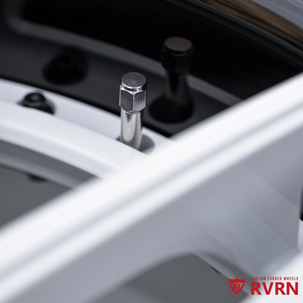 Custom-fit 20x10 rear forged wheel setup on Corvette C7 Z51 by RVRN.