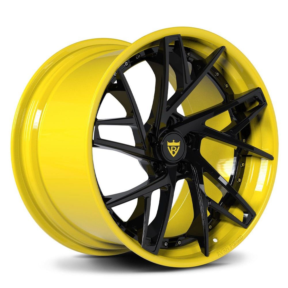 Concave rims for your Corvette C8 Z51 or Z06, custom forged 2-piece accelerate yellow wheels-RVRN Forged 2-Piece Series