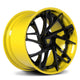 Gloss Black Spoke. Color-Matched Accelerate Yellow Barrel
