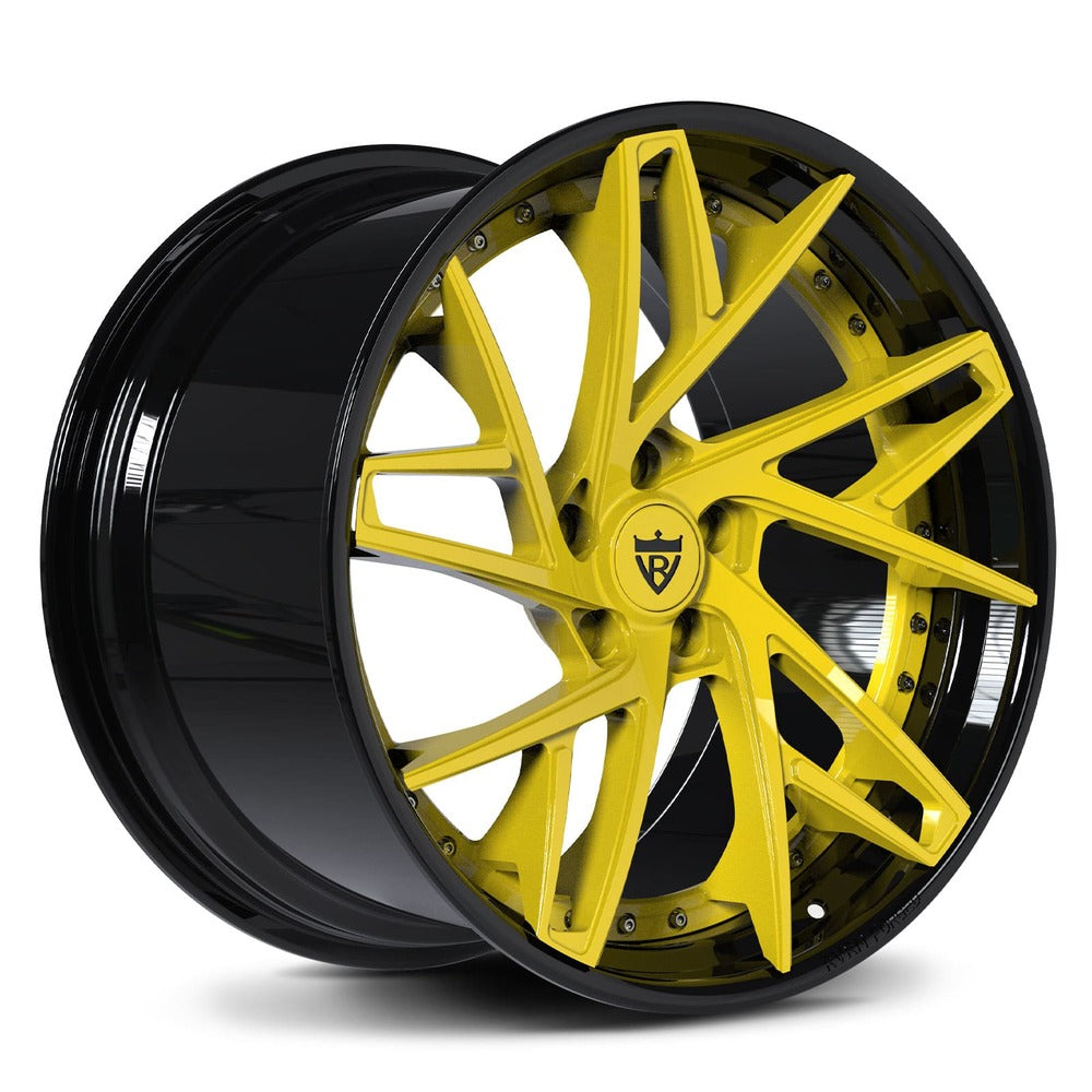 Concave rims for your Corvette C8 Z51 or Z06, custom forged 2-piece accelerate yellow wheels-RVRN Forged 2-Piece Series