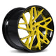 Color-Matched Accelerate Yellow Spoke. Gloss Black Barrel
