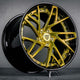 Polished Frozen Gold Spoke. Gloss Black Barrel