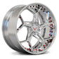 Polished Chrome Corvette C8 Wheels with RVRN Red Screws – Custom Forged
