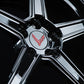 RVRN Wheels Corvette C8 black forged 5 spoke close-up