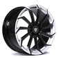 White and Black rims for Corvette C7, custom built to order-RVRN RV-MC02 Series