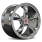 5 Spoke classic old school chrome wheels for Corvette C8, RVRN custom forged monoblock performance rims RV-MC09