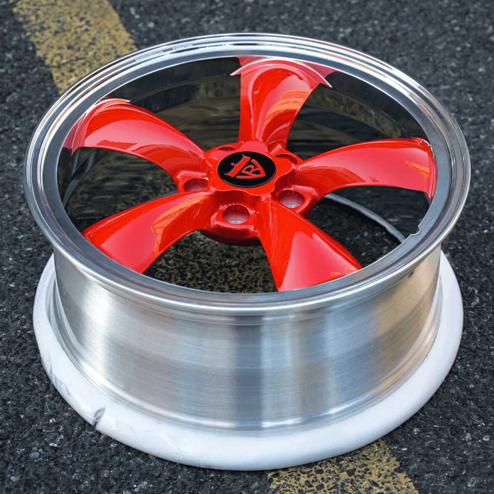 5 Spoke classic old school wheels for Corvette C8, RVRN custom forged monoblock performance rims RV-MC09