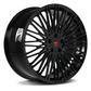 Corvette C8 Stingray side profile with RV-MC22 forged wheels