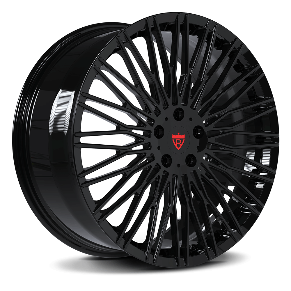 Corvette C8 Stingray side profile with RV-MC22 forged wheels