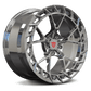 chrome concave forged monoblock wheels for Corvette C8 z51 with 20x9/21x12 setup, custom forged 1-piece rims 