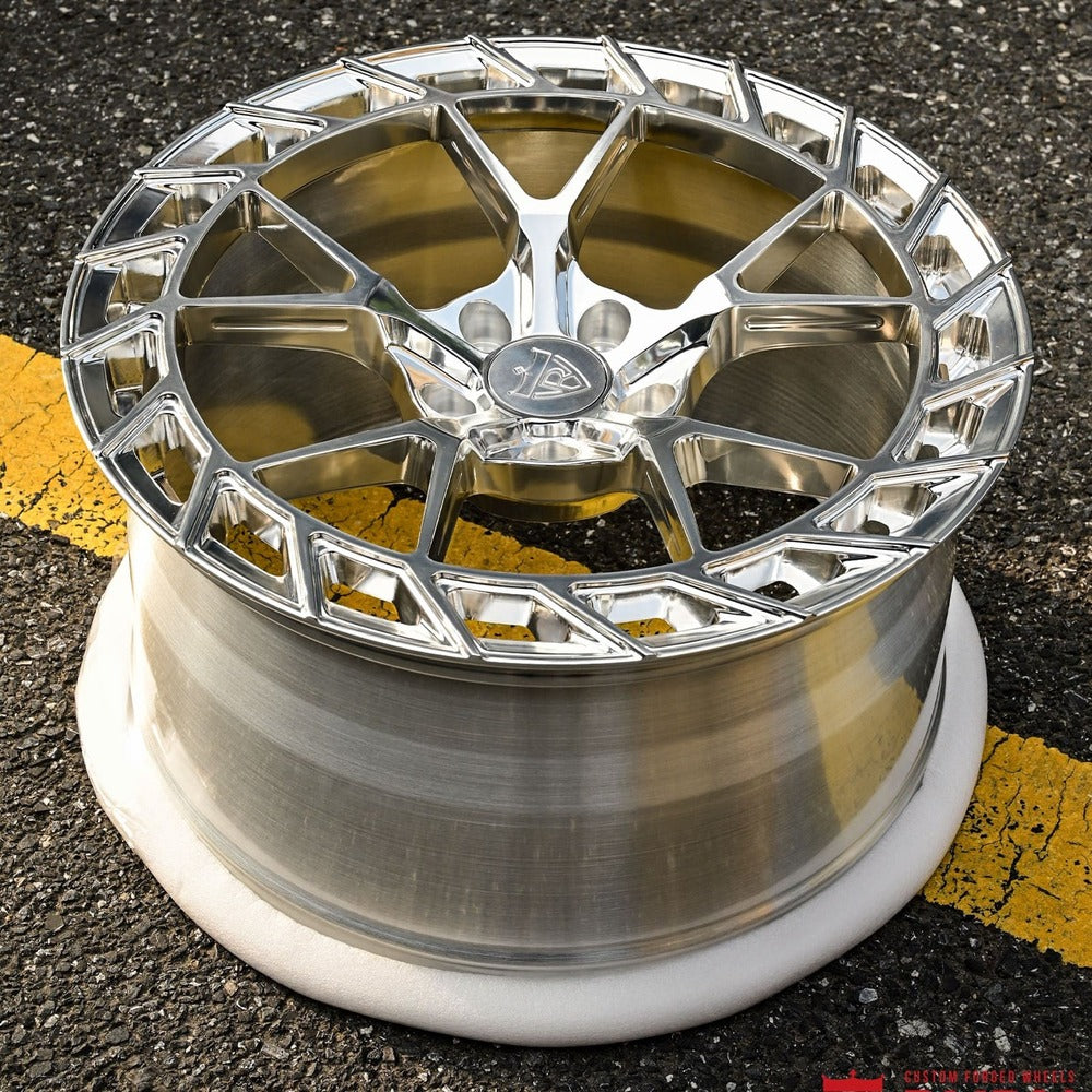 Polish concave forged monoblock wheels for Corvette C8 z51 with 20x9/21x12 setup, custom forged 1-piece rims 