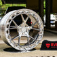 Polish concave forged monoblock wheels for Corvette C8 z51 with 20x9/21x12 setup, custom forged 1-piece rims 