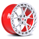 Metallic Dragon Blood Red Barrel / Ivory White Spoke