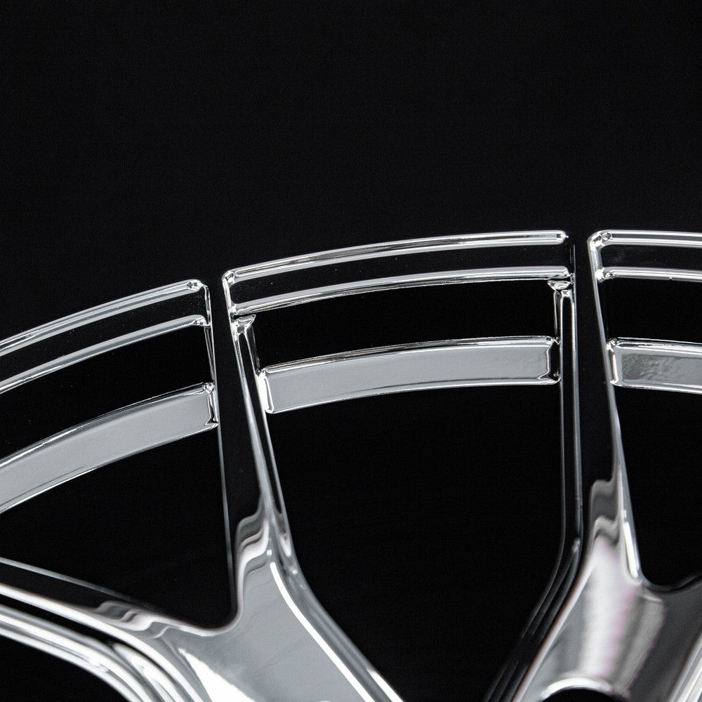 C7 chrome rims RV-MC24 polished forged barrel detail