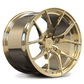 Corvette C8 Z06 Gold Wheels with OEM specs, 20x10/21x13 setup. RVRN Custom forged concave rims 