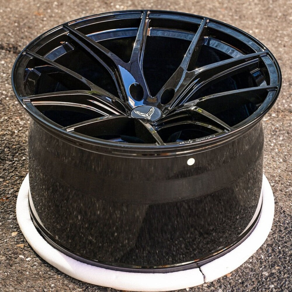 RV-MC24 | Custom Forged Super Concave Gloss Black 20x10/21x13 Corvette C8 Z06 / E-Ray Wheels