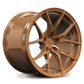 Polished Bronze rims for your Corvette C8 Z06 / E-Ray-RVRN Custom Forged Monoblock Wheels RV-MC24 