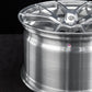 Glossy polished forged RV-MC35 wheels designed for C7 Grand Sport