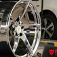 2024 Corvette C8 Z06 chrome custom wheels side profile
