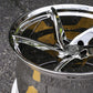 C8 Z06 chrome custom wheels with polished forged lip