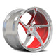 All Polished Aluminum / RVRN Red Inner Barrel