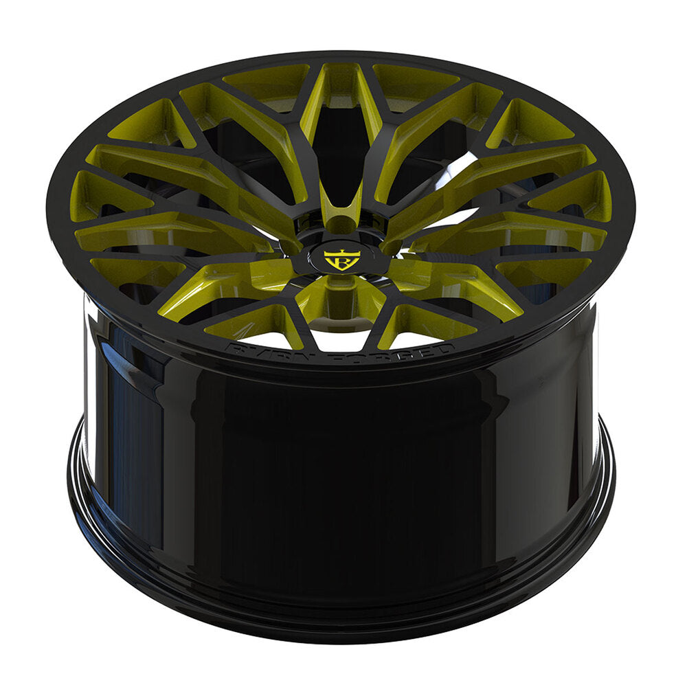 Deep concave forged wheel RV-MG122 close-up detail polished finish