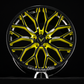 Custom 21x12 forged wheels perfect flush fitment on Corvette Stingray rear