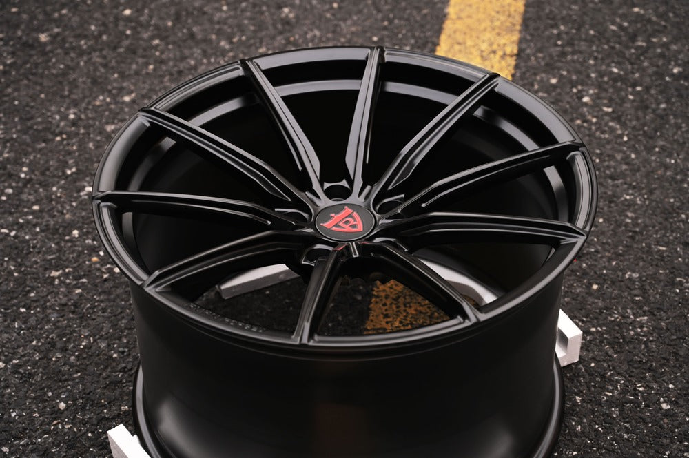 Black concave custom rims for 2015-2019 Corvette C7 Z06-RVRN Custom forged monoblock wheels series RV-MJ02-C7 z06 OEM specs