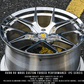 Chrome rims for Corvette C8 Z51 with 19x8.5/20x9 size or 20x9/21x12 size, RVRN custom forged monoblock performance concave wheels series RV-MR05