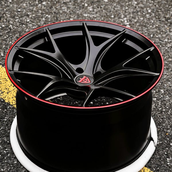 RV-MR05 | Custom Forged Corvette C8 Z06 Super Concave and Performance red black Wheels - RVRN Custom Forged Wheels